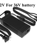 42V 2A Replacement Charger For 36V Ebike And Electric Scooter Batteries Universal Three Port Charger with cables