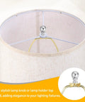 Two Ball Lamp Finials In Silver Metal One And A Half Inch Tall With Standard Harp Thread Quarter Inch By Twenty Seven Fits Most Lamps Includes Cleaning Cloth Your Go To Table And Floor Lighting Decor installed on lamp