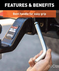 Beefy Heavy Duty Trailer Hitch Pin And Clip With Grooved Head, Five Eighths Inch Diameter, Easy Grip for Quick Pinning