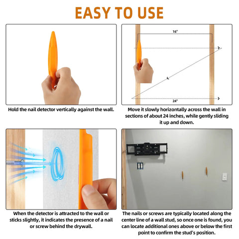 Premium Magnetic Stud Finder And Wall Scanner 2 Pack Locates Screws Fast Straight Up Inside Drywall No Batteries Needed Dang Good Tool For Serious DIY Builders And Pros