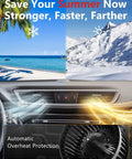 Car dashboard showing AC Heater Blower Motor Front Side For Nissan Rogue 2014 2019 And Rogue Sport 2017 2019 with air flow depiction