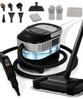 Ditch the hassle of buying two gadgets! This 2-In-1 Steam Cleaner with attachments, 1600ml tank and handheld option.