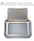 Heavy Duty Stainless Steel Herb Trimming Tray With Detachable 150 Micron Screen, Extra Large Pro Grade 19.5 By 13.5 Inches