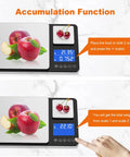Dual Platform Kitchen Scale Pro Grade 33 Lb Large Scale And 1.1 Lb Mini Scale for Baking with accumulation function displayed
