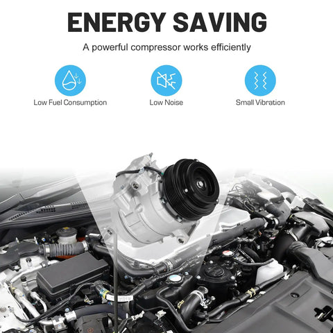 Fresh AC Air Compressor With Clutch For Ford Explorer 2011 2015 And Police Interceptor 2013 2015 showing efficient energy saving features.