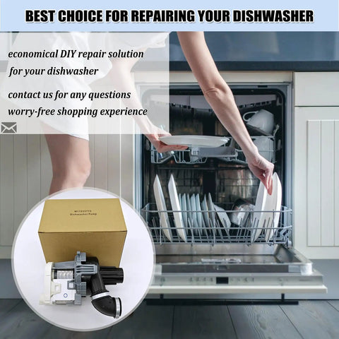 Dishwasher Circulation Pump Motor Assembly Replacement Parts Fits W10529163 W10885542 W10864037 W10816492 With Plug And Play Install And Reliable Performance For Most Models. dishwasher pump in box