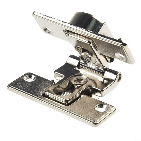 180 Degree Self Supporting Concealed Folding Hinge Set For Cabinets And Folding Tables Zinc Alloy Hardware Silver Finish angle view