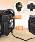 Welder Adapter Cord NEMA 6 50P To 6 20R 20 Amp 250V SJTW 12AWG Three Conductor Cable Orange UL Certified in use.