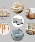 Heavy Duty 12 Pack Furniture Sliders For Carpet And Hardwood Floors Slick Self Stick Movers on various furniture items.