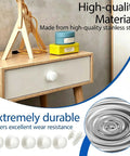 Six White Adhesive Cabinet Knobs Set No Drill Peel And Stick Cabinet Hardware For Kitchen Cabinets Dressers Doors Cupboards