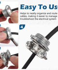 Heavy Duty Zinc Alloy Cable Connectors 50 Pack 1/2 Inch Wire Clamps For NM Cables And Metal Conduit cable connection process step by step