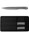 10.2 Inch Throwing Spear Set with nylon sheath, full tang, 0.236 inch thick for competition, featuring two spears in sheath view.
