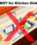 Top Shelf Heavy Duty Stainless Steel Drain Strainer With Hair Catcher For Bathroom And Utility Sink Rust Proof Mesh Filter Basket shown on a non-kitchen sink.