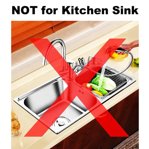 Top Shelf Heavy Duty Stainless Steel Drain Strainer With Hair Catcher For Bathroom And Utility Sink Rust Proof Mesh Filter Basket shown on a non-kitchen sink.