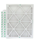 MERV 10 AC And Furnace Air Filter 16 X 20 X 2, 12 Pack, Real Size 15.5 X 19.5 X 1.75, Durable Galvanized Backing, Made In USA