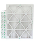 Stack of ZL 20x25x2 MERV 10 Air Filter Pack For Home Office School And More 12 Count Actual 19.5 x 24.5 x 1.75 Inches