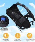 Lightweight Hydration Running Vest Pack With Adjustable Chest Straps And Front Pockets For Easy Hydration On The Go Ideal