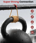 4 To 1 Heat Shrink Tubing Kit With Extra Length Tubes showing waterproof connection on kettlebell handle in rain