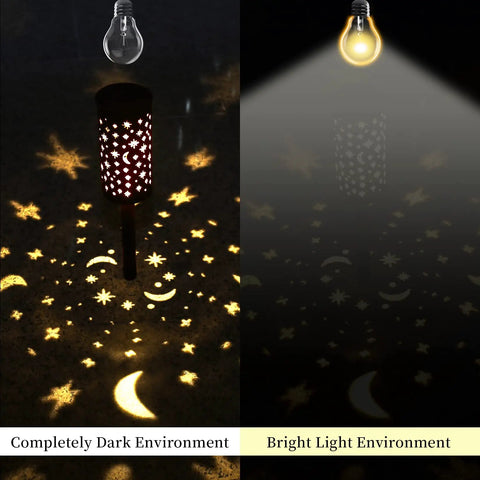 Six Pack Solar Powered Outdoor Pathway Lights Waterproof Black Lanterns For Garden Yard Driveway Patio And Walkway