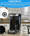 Bottom Loading Brewing Basket Stopper Kit For Coffee Makers, Spring Loaded Replacement That Fits Black And Decker Models Like CM1160B CM2046S DCM600B And More, Easy Install Drip Free Brews Keeps Your Morning Flow Smooth, spring and stopper parts