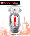Heavy Hitter Pendent Fire Sprinkler Head delivers quick response at 155F, with 1/2 inch thread fit for residential safety.