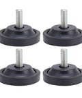 Heavy Duty Rubber Feet Levelers For Furniture Protection And Stability 58mm Diameter Screw On No Slip Floor Protectors 4-pack
