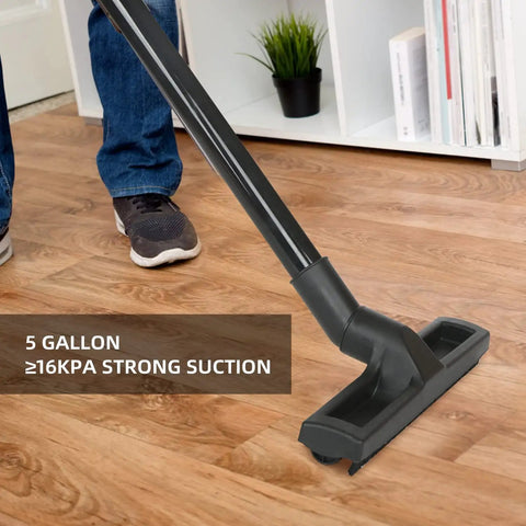 3 In 1 Wet Dry Vacuum Cleaner With 5 Gallon Capacity And 5.5 Peak HP, Portable Shop Vac With Blower For Garage, Car, Home And Workshop, Powerful Suction, Long Lasting Power, Easy Emptying