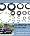 Ford Super Duty Front Axle Seals Kit With Outer Dust Seal Inner Tube Seal Needle Bearing Snap Ring And Thrust Washer For Dana 50 60 Front Axle On Excursion F250 F350 F450 1998 2004 components displayed