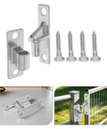 Heavy Duty Stainless Steel Gate Hinges With Male And Female Mechanism And Screws Weather Resistant Wall Mount Hardware For Barn Doors And Fences Indoor And Outdoor Use Long Lasting Gate Hardware, pair with screws