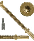 Heavy Duty Hex Washer Deck Screws For Wood To Metal Fastening With Replacement Star Bits Corrosion Resistant Zinc Coating