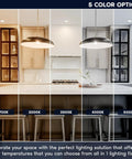 Four Inch Led Recessed Can Lights Featuring Glide Around Gimbal Head Five Daylight Choices in modern kitchen settings.