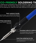 Pro Grade 60W Soldering Station Kit With PID Control And Auto Calibration, Fast Heat Ceramic Iron, eco-friendly soldering tip