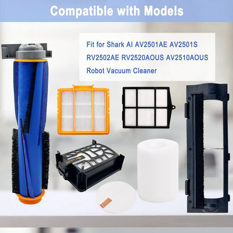 All In One Robot Vacuum Accessory Kit For AI Models AV2501S AV2501AE RV2502AE RV2610WA RV2610WD RV2520AOUS AV2510AOUS