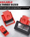 Lockout Tagout Kit With Twelve Piece Single Pole Breaker Lockout Devices Nylon Clamp On Lockout Locks For Loto Stations