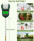 7-In-1 Soil Test Kit With Moisture, pH, Light, Fertility, Air And Soil Humidity And Temperature Meter With Large Dual Display for Soil Use