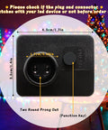 Back view of 24V Low Voltage LED Transformer With 3.6W Output IP44 Waterproof LED Driver, showing plug and dimensions.