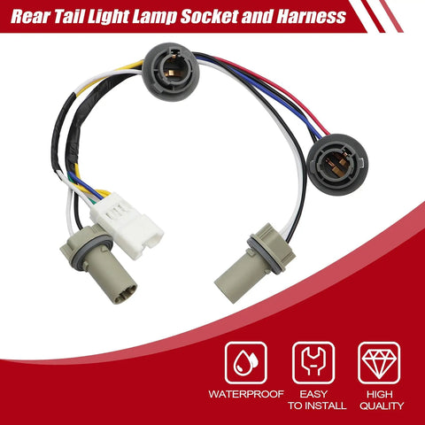 Rear Tail Light Socket And Wiring Harness Replacement For Hyundai Sonata Sedan 2011 2012 2013 2014 2.0L 2.4L Direct Fit