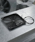 Airflow Monitor For HVAC Systems With 50 Meters Per Second Switch NC Open On Flow 240V AC DC Ready Detects Fan Failure And Triggers Alarm For Quick No Nonsense Airflow Loss Alerts, black fan cover with wire