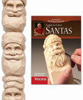 Learn To Carve Santa Faces Like A Pro With Harold Enlow Kit Hand Cast Resin Santa Study Stick featuring instruction booklet