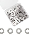 Heavy Duty Flat Washers 100 Pack One Quarter Inch Inside Diameter Five Eighths Inch Outside Diameter Point Zero Four Inch Thick