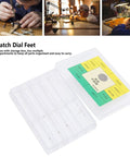 Watch Dial Feet Repair Kit For NH35 Movements with storage box and compartments, shown on workbench.