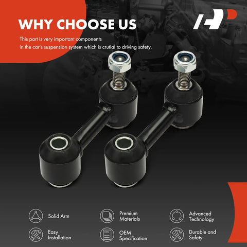 Two Pack Rear Sway Bar Links for Chevy Malibu, Impala, Malibu Limited, Buick LaCrosse and Regal Stabilizer Link Replacement