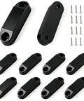 4 Pair RV Magnetic Door Holders Black Metal Magnetic Baggage Door Catch Clip includes screws for camper storage
