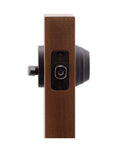 Side view of Removable Brass Cylinder Deadbolt Lock For Home Security, ANSI Grade-2 Security, 1 Inch Throw, Rich Black Finish