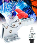 Two Pack Beefy Welding Toggle Clamp Set Quick Release Hold Down Latch For Woodworking Jigs And Fixtures Horizontal Fixture Elbow Clamp With 68 Kg Holding Power Built To Last Cast Iron And Alloy Steel