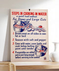 World War II Homefront Nutrition Poster Canvas Wall Art Unframed 20x30 Inch For Living Room Office Decor Vintage History Poster