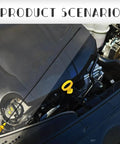 Audi 2.0L Engine Oil Dipstick For A3 A4 A5 A6 Q3 Q5 TT, Precise Oil Level Check, Replacement OEM 06H-115-611E inserted in engine