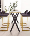 36 Inch Metal Table Legs For Dining And Bar Tables, Adjustable Feet Pads, Heavy Duty Support Up To 800 Lbs, Set Of 2, Rust-Resistant