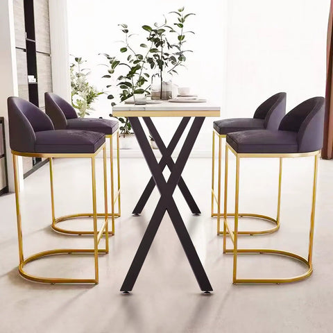 36 Inch Metal Table Legs For Dining And Bar Tables, Adjustable Feet Pads, Heavy Duty Support Up To 800 Lbs, Set Of 2, Rust-Resistant