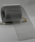 Thickened Aluminum Gutter Guard Roll, Heavy Duty Leaf Filter Shield for 5 Inch Gutters, 21 Feet, mesh detail